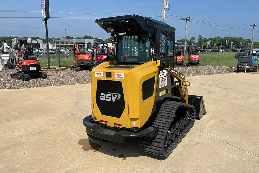 ASV RT-50 compact track loader with a front bucket